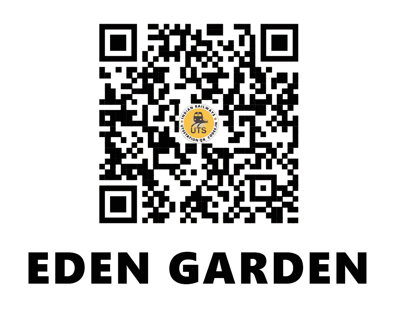 UTS QR Code for EDEN GARDEN - EDG - ER (WEST BENGAL)